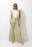Tailored Techno Wide Leg Pants | Karen Millen Tailored Techno Wide Leg Pants | Karen Millen